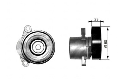 Gates натяжитель ремень многоручейковый suzuki baleno фото №1