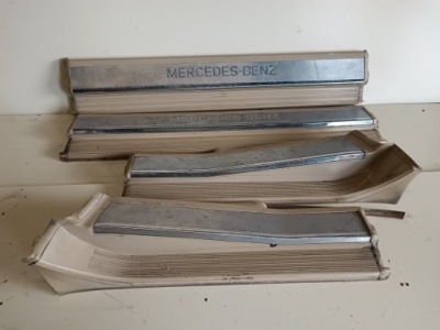 Молдинг накладки порогові mercedes w140 короткий комплект фото №1