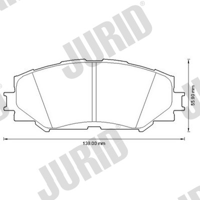 КОЛОДКИ ТОРМОЗНЫЕ ПЕРЕД JURID 572598J