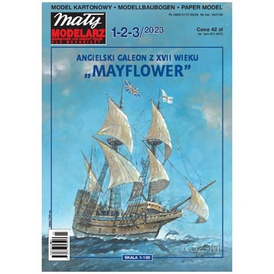 Mały Modelarz 1-2-3/23 - Galeon angielski Mayflower