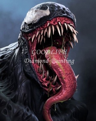 Obraz diamentowy Haft Marvel film Venom pełny kwad