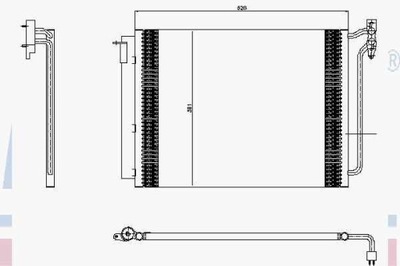 РАДІАТОР КОНДИЦІОНЕРА Z OSUSZACZEM BMW