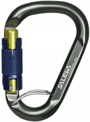 M8761 SALEWA BELAY TWIST LOCK KARABINEK SZARY