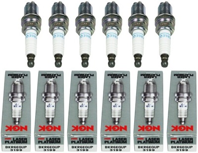 6x ngk свечи зажигания зажигания platinum bkr6equp 3199 фото №1