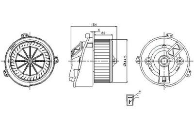 Nissens воздуходувка citroen jumper fiat ducato peugeo фото №1