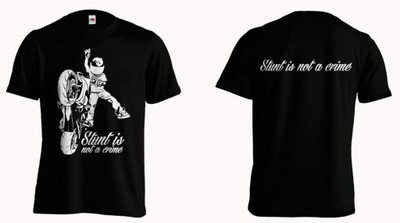 koszulka T-shirt z nadrukiem STUNT is not a crime