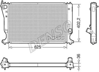 РАДИАТОР TOYOTA AVENSIS 2.0 D4D 06- MAN DENSO