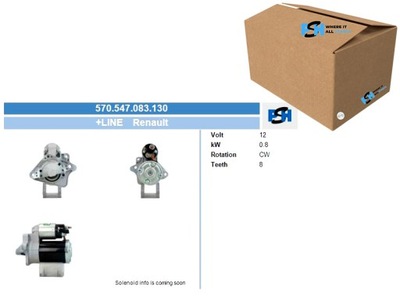 Стартер bv psh 570.547.083.130 фото №1