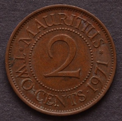 Mauritius - 2 centy 1971