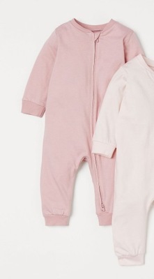 2-Pak Piżama jednoczęściowa z suwakiem Conscious H&M r.98