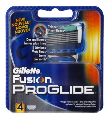 Gillette Fusion Proglide Wkłady do maszynki 4 szt