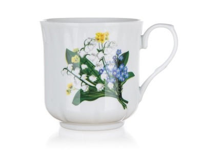 Kubek ceramiczny duży Maxi Lily 560ml kwiaty