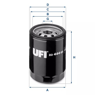 UFI 23.444.00 ФИЛЬТР МАСЛА