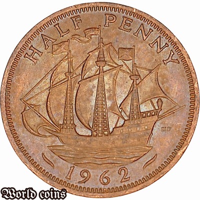 HALF PENNY 1962