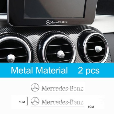 2szt Metalowa naklejka dekoracyjna z logo Mercedes