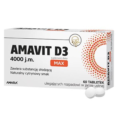 AMAVIT D3 MAX 4000 j.m., 60 tabletek