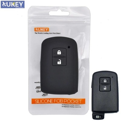 2 BUTTON SILIKONOWY AUTO ZDALNY LLAVES FOB COVER CASE PARA TOYOTA AURIS C  