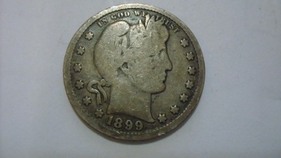 25 centów quarter dollar 1899 USA
