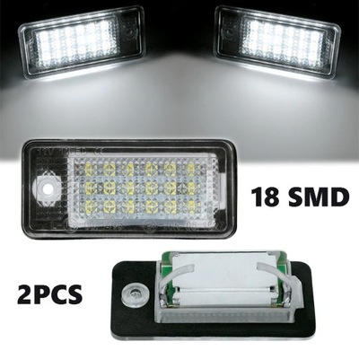 18 SMD APŠVIETIMAS VALSTYBINIO NUMERIO LAIKYKLIS REJ.AUDI A6/S4/A4/A3/Q7 