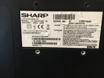 SHARP LC-22LE510E