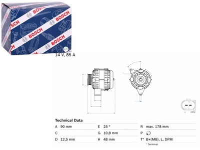 ALTERNATOR MG MG TF MG ZR MG ZS MGF ROVER 25 I 400 II 45 I 1.1-1.8