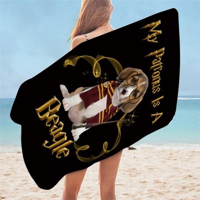 RĘCZNIK Beagle ręcznik plażowy poduszka dla doro