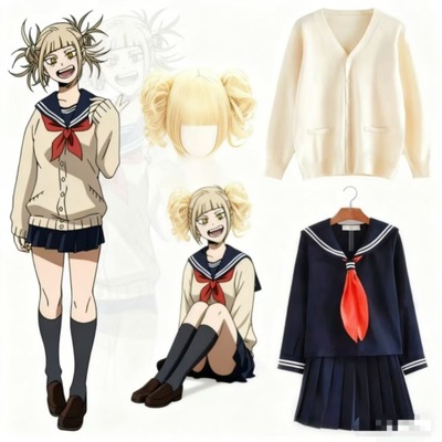 COSPLAY KOSTIUM MY HERO ACADEMIA HIMIKO TOGA BNHA+ Peruka