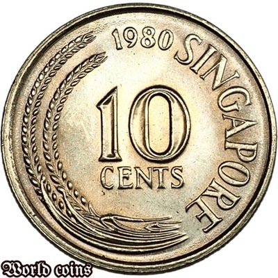 10 CENTS 1980 SINGAPUR