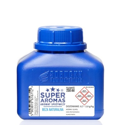 SUPER AROMAS Aromat Spożywczy Beza Naturalna 250 ml