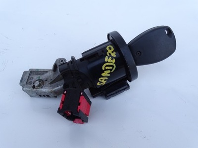 Замок зажигания + ключ 285910001r dacia sandero renault traffic iii фото №1