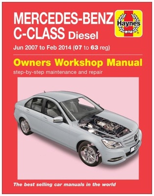 MERCEDES W204 C200 C220 C250 CDI DIESEL (2007-2014) INSTR REPARACIÓN HAYNES 24H  