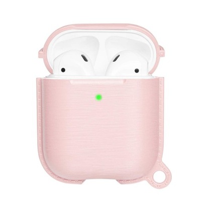 ETUI SILIKONOWE CASE DO AIRPODS 1/2 RÓŻOWE PINK