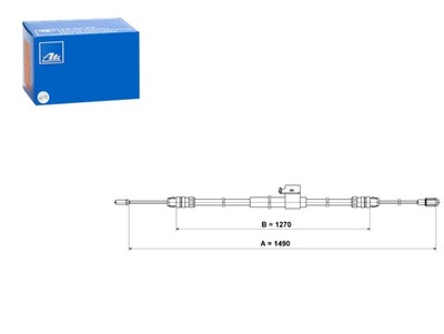 CABLE DE FRENADO DE MANO PARTE TRASERA P FORD TRANSIT V363 2.0D 2.2D 08.13- ATE  