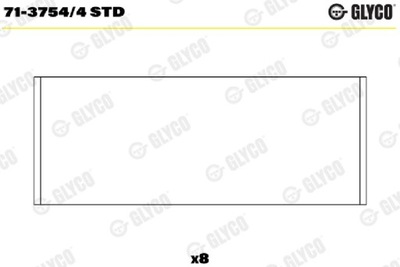 ĮVORĖS ŠVAISTIKLINIAI GLYCO 71-3754/4 STD 