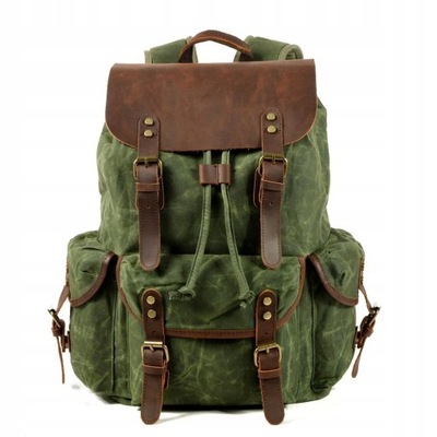 Casualowy plecak studencki vintage backpack