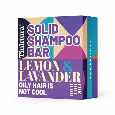 Tinktura Cytryna i Lawenda szampon w kostce do włosów przetłuszczających