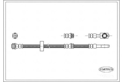 CORTECO ПАТРУБОК ТОРМОЗНОЙ GIĘTKI AUDI