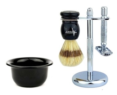 PĘDZEL DO GOLENIA MASZYNKA ŻYLETKI TYGIEL ZESTAW