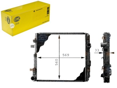 РАДИАТОР ДВИГАТЕЛЯ HELLA 9705000503 A 135100N KME18