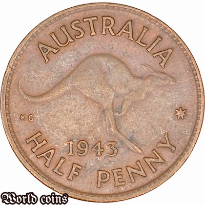 HALF PENNY 1943 AUSTRALIA