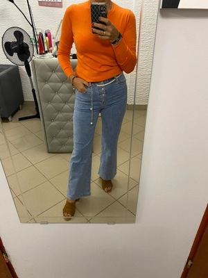 Sweterek dzianinowy pomarańcz