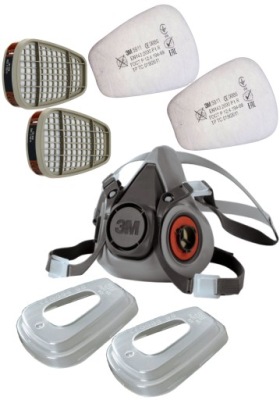 Półmaska 6200 maska lakiernicza 3M KOMPLETNA! ORYG