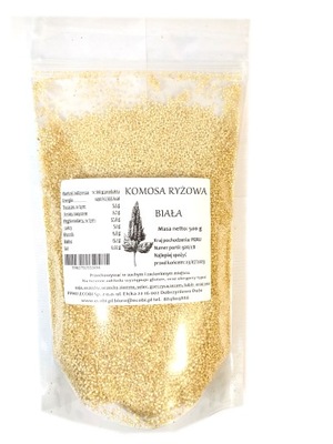 KOMOSA RYŻOWA BIAŁA QUINOA 500 g białko ECOBI