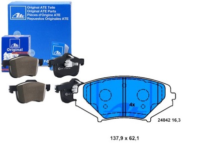 Тормозные колодки тормозные mazda rx-8 1.3 08.03-06.12 ate фото №1