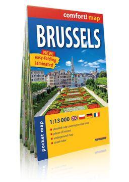COMFORT! MAP BRUKSELA 1:13 000 MIDI PLAN MIASTA