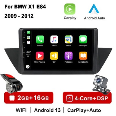 NAWIGATOR GPS ANDROID 13 RADIO DE AUTOMÓVIL PARA BMW X1 E84 2009-2012 ANDROID CARPLAY  