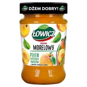 DŻEM ŁOWICZ MORELA NISKOSŁODZONY 280G