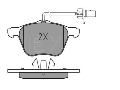 ZAPATAS DE FRENADO MEYLE PARTE DELANTERA VW SHARAN T4 95-10  