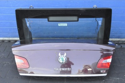 Skoda superb ii кришка багажника багажника задня хетчбек фото №1