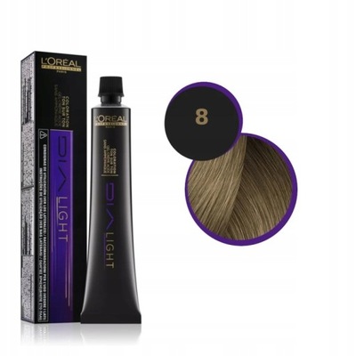 Loreal Dia Light farba do włosów 8 50 ml
